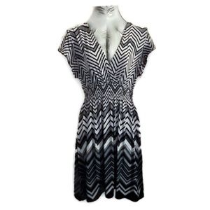 Black&White Cinched Aline Dress by Christinalove